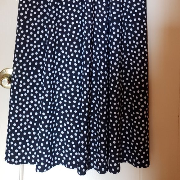 Evan Piccone Midi dress Blk & Wht Polka Dot ** - Picture 5 of 5